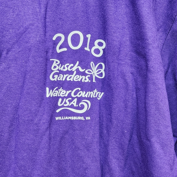 2018 Bush Gardens Summer Splashdown Size L Purple - Picture 3 of 4